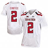 Texas Tech Red Raiders 2 Keke Coutee White College Football Jersey Dzhi,baseball caps,new era cap wholesale,wholesale hats